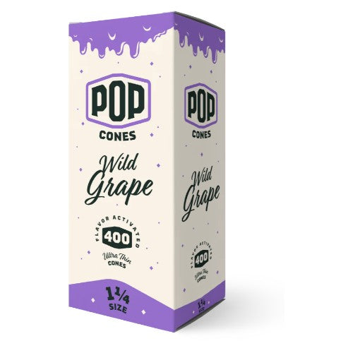 POP CONES Cones Ultra Thin 11/4 Size Wild Grape