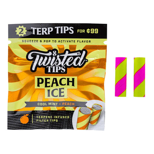 TWISTED Tips Terpene Infused 0.99 2-pack Peach Ice