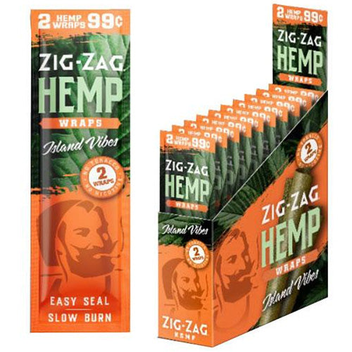 ZIG ZAG Wraps Hemp 2-pack Island Vibes