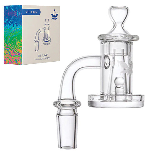 aLeaf Banger Quartz " Lava " Spinner Kit 14mm 45 Degree