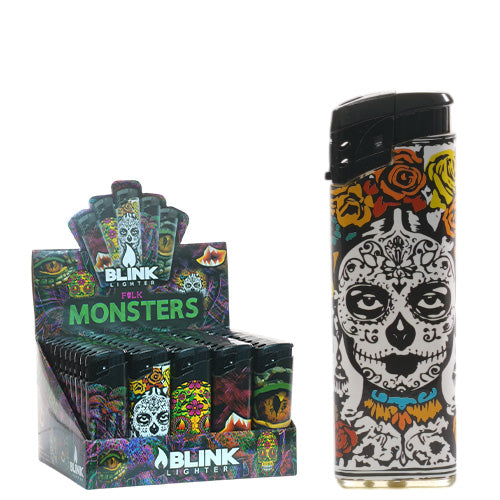 Blink Lighter Folk Monster Electronic Lighter