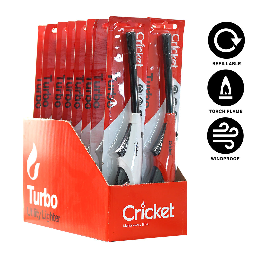 Cricket Lighter Utility - Turbo Essential Blister 16 Lighters