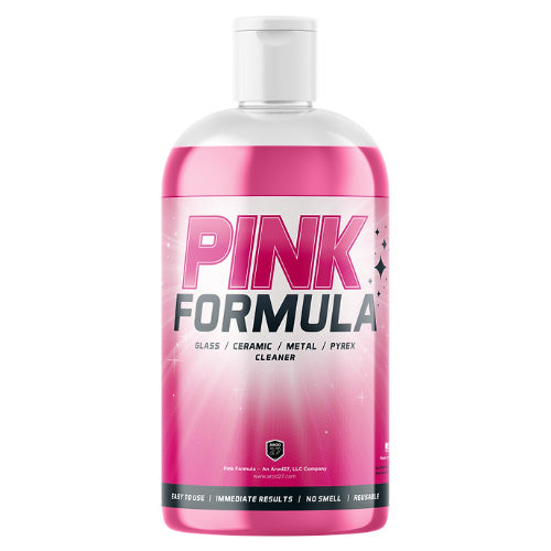 Pink Formula Glass Cleaner Liquid Non-Abrasive 16oz