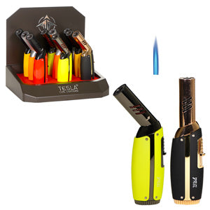 Tesla Lighter Twist 45 Degree to 90 Degree - with Neon Metallic Finish 5.5"