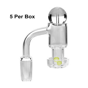 Banger Terp Slurper Quartz Nail- with 2 glow in the dark balls