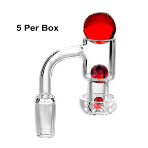 Banger Terp Slurper Chinese Glass Ball Carb Cap with 3 Balls & carb Cap
