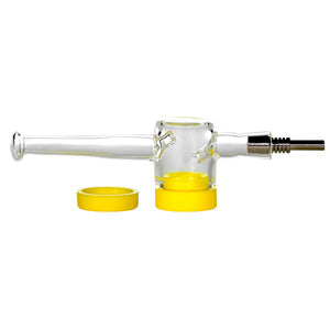 Nectar Collector with 10mm Titanuim Tip & Silicone Container in the Bottom 6.5"