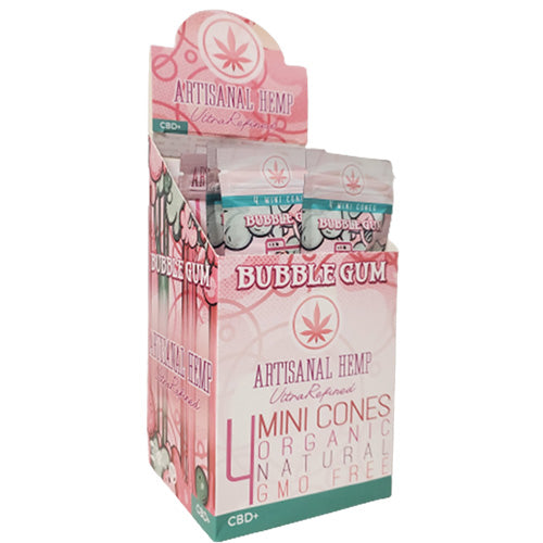 Artisanal Hemp Cones Mini Size 4-pack Bubble