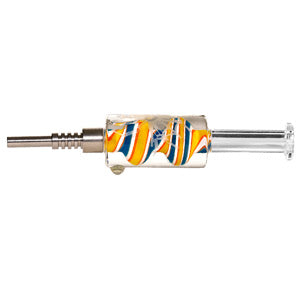 Nectar Collector Honey Straw Spider Design Liquid Inside 7.5" Assorted