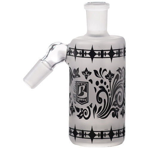 6B Glass Ash Catcher 8445 14mm 45 Degree Black