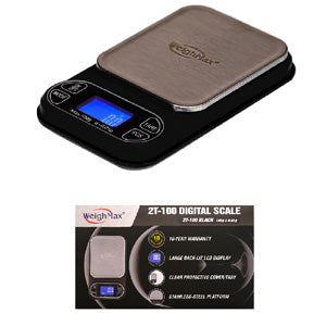 WeighMax Scales Digital Scale 2T 100 0.01g Black