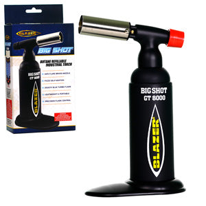 Blazer Lighter Big Shot Torch 8.0" Black / Yellow