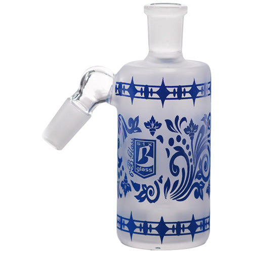 6B Glass Ash Catcher 8445 14mm 45 Degree Blue