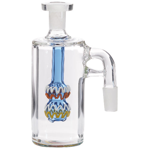 Ash Catcher 2 Ball 14mm 90 Degree Blue