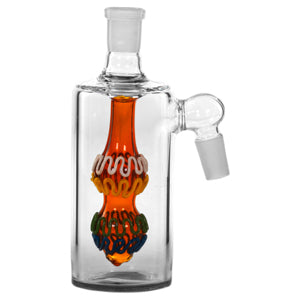Ash Catcher Double Circle With Double Color Lines 7694 14mm 5" 45 Degree Brown