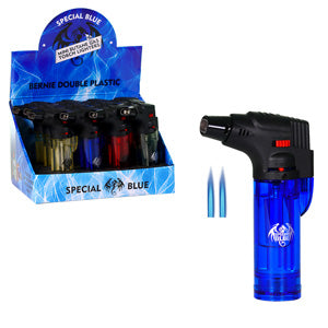 Special Blue Lighter Bernie Lighter 4.5" Double Double Plastic