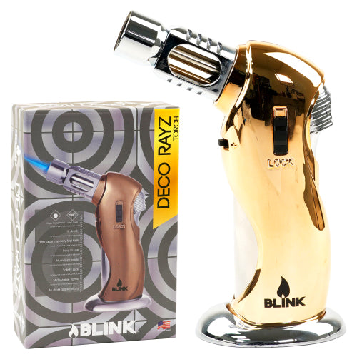 Blink Lighter Deco Rayz Torch 7.0" Gold