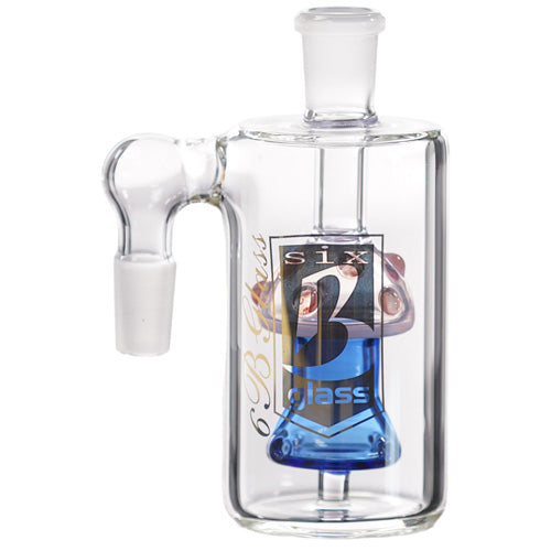 6B Glass Ash Catcher 8441 14mm 90 Degree Pink