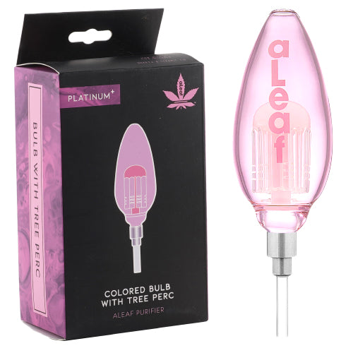 aLeaf Nectar Collector Purifier Colo Bulb With Tree Perc Platinum 45 Degree Pink