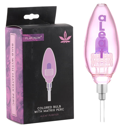 aLeaf Nectar Collector Purifier Colo Bulb With Matrix Platinum 45 Degree Pink