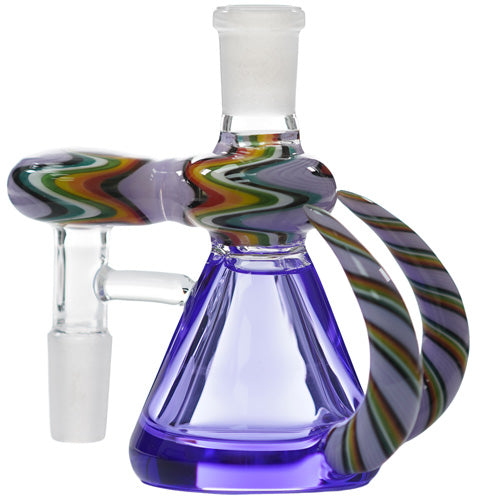 Ash Catcher With Liquid 8791 14mm 4" 90 Degree Purple