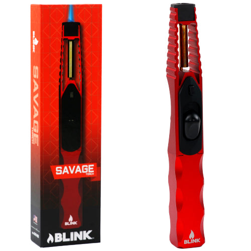 Blink Lighter Savage Torch - 10.0" Red