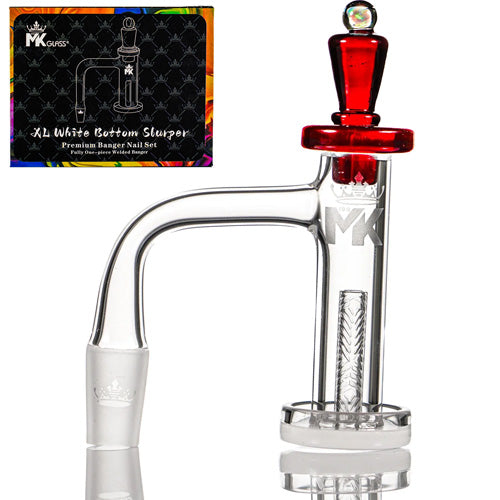 MK Glass Banger Slurper - With Bottom 8499 14mm Red
