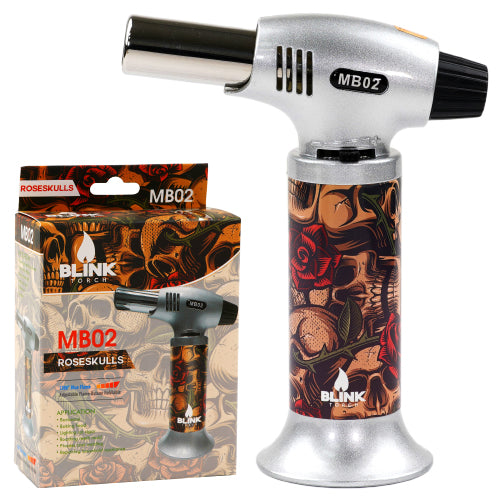 Blink Lighter MB02 Torch - 6.0" Skull