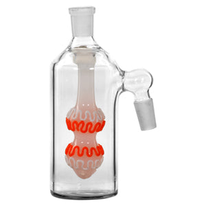 Ash Catcher Double Circle With Double Color Lines 7694 14mm 5" 45 Degree White