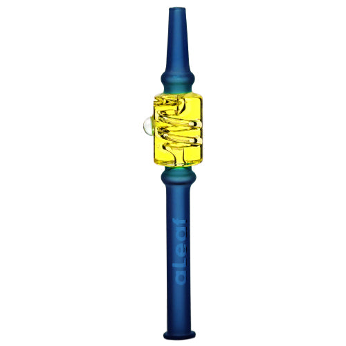 aLeaf Nectar Collector Freezable Liquid Honey Straws with Swirl Perc 7160 6" Yellow