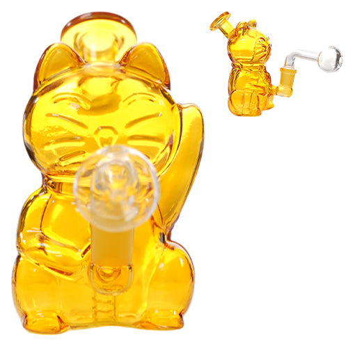O.B. Water Pipe Kitty Style 2093a 5.0" Yellow