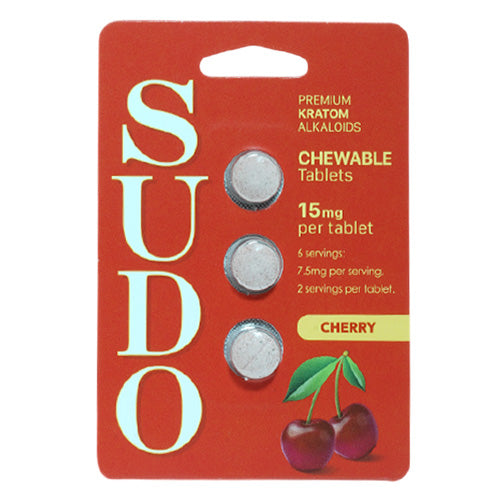 Krave Tablets & Caplets Sudo Kratom Alkaloids Cherry