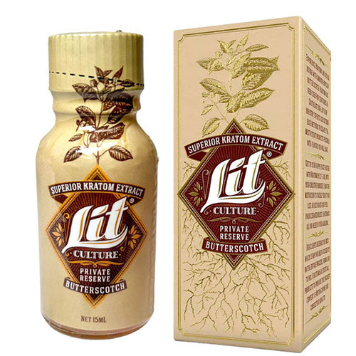 Lit Culture Extracts & Drinks Kratom Extract Shot Superior 15ml Butterscotch