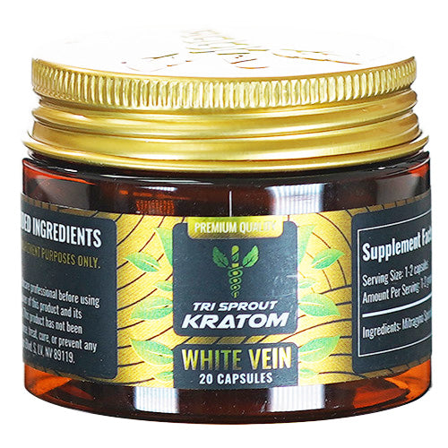 Tri Spout Tablets & Caplets Kratom 50ct White Vein