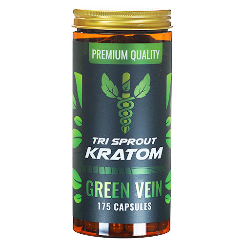 Tri Spout Tablets & Caplets Kratom 175ct Green Vein