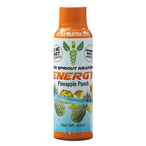 Tri Spout Extracts & Drinks Ultra Kratom Shot 2oz Pineapple Punch Energy