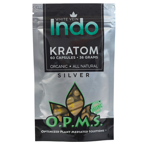 OPMS Tablets & Caplets Kratom 60ct - 36gr White Vein Indo