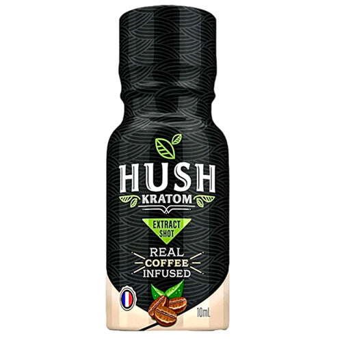 Hush Kratom Extracts & Drinks Kratom Shot 10ml Real Coffee