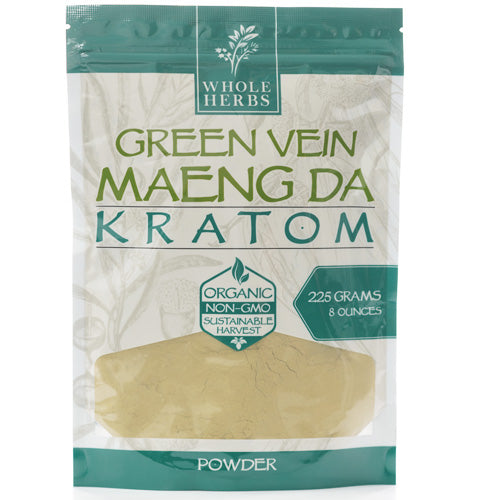 Whole Herbs Powders Kratom 225gr 8.0oz Green Vien Maeng Da