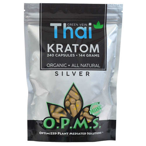 OPMS Tablets & Caplets Kratom 240ct - 144gr Green Vein Thai