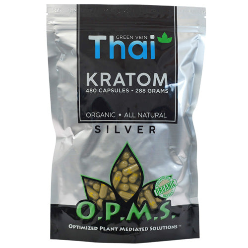 OPMS Tablets & Caplets Kratom 480ct - 288gr Green Vein Thai