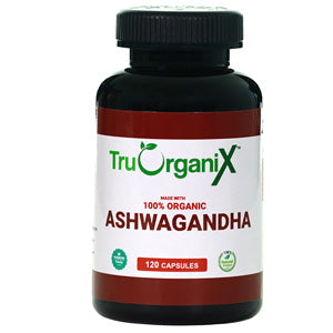 Truorganix Tablets & Caplets Organic Capsules 1000mg 120ct Ashwaganda