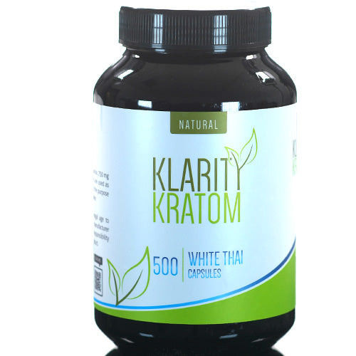 Klarity Kratom Tablets & Caplets Kratom 500ct White Thai