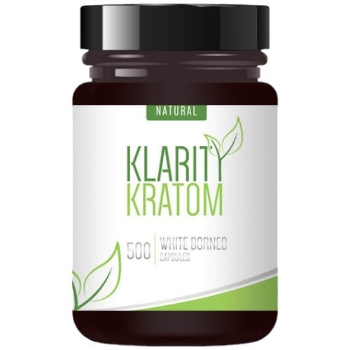 Klarity Kratom Tablets & Caplets Kratom 500ct White Borneo
