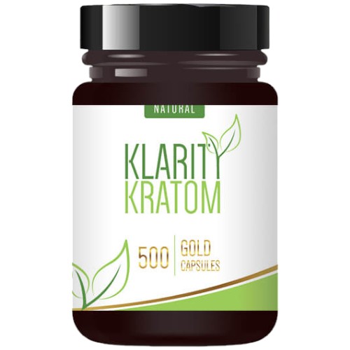 Klarity Kratom Tablets & Caplets Kratom 500ct Gold