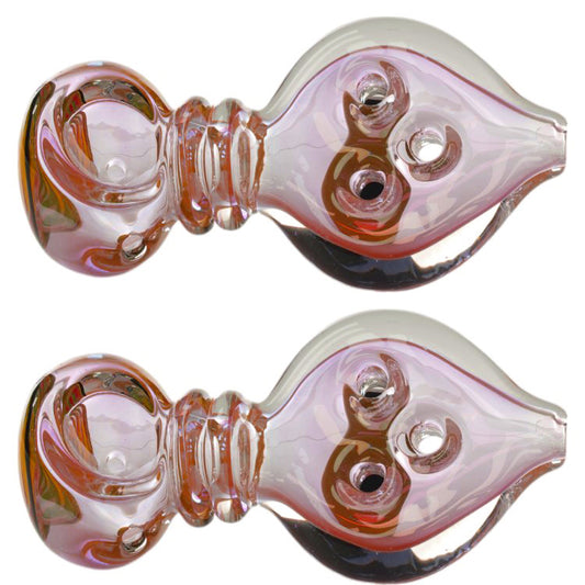 Unbranded Hand Pipe Gold fume (2480) Glass 4.5"
