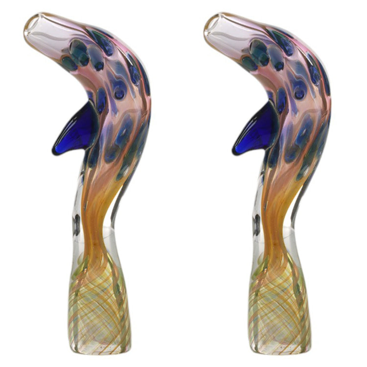 Unbranded Chillium Dolphin (2494) Glass 3.0"