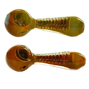 Unbranded Hand Pipe Handle Design Geen Art (2901) Glass 5.0"