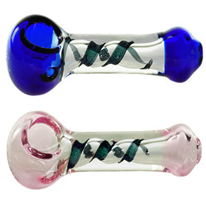 Unbranded Hand Pipe Color Tube & Dichro Art (2926) Glass 4.0"
