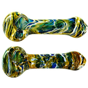 Unbranded Hand Pipe Zem Stone Art Fancy (2930) Glass 4.0"